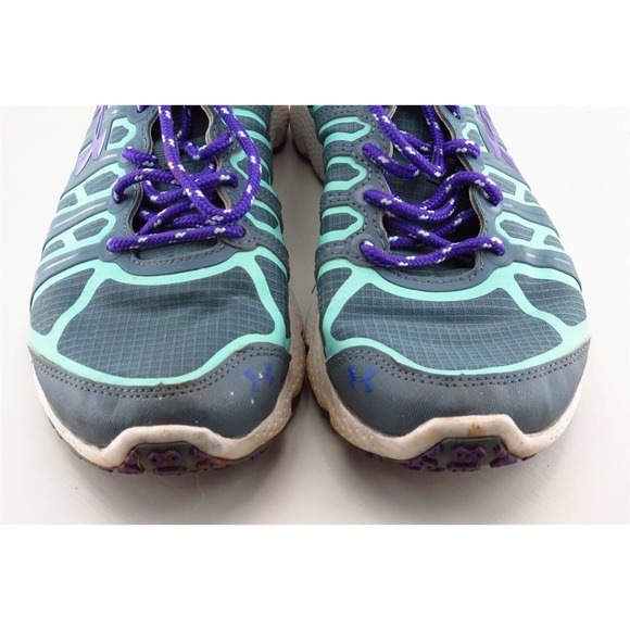 Under armour Women Sz 8.5 M Gray Lace Up Running Synthetic Shoe - Picture 2 of 8